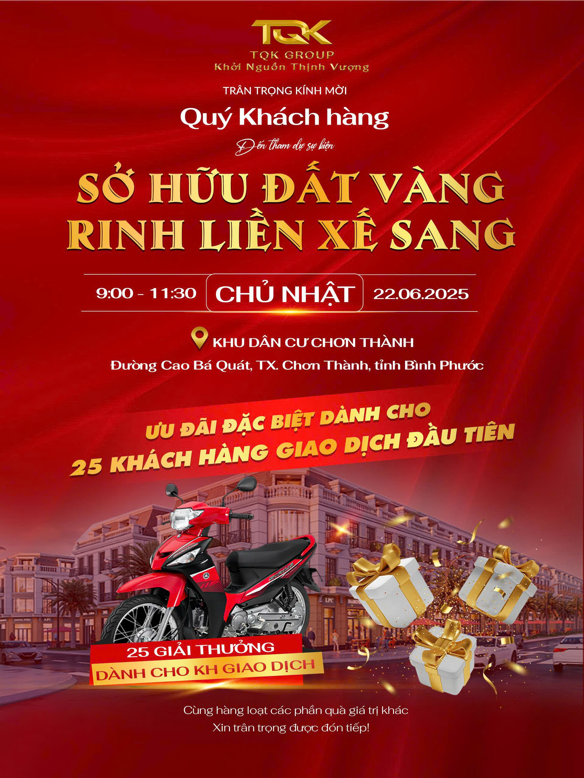 Sự kiện mở bán chính thức ngày 22/06/2025
