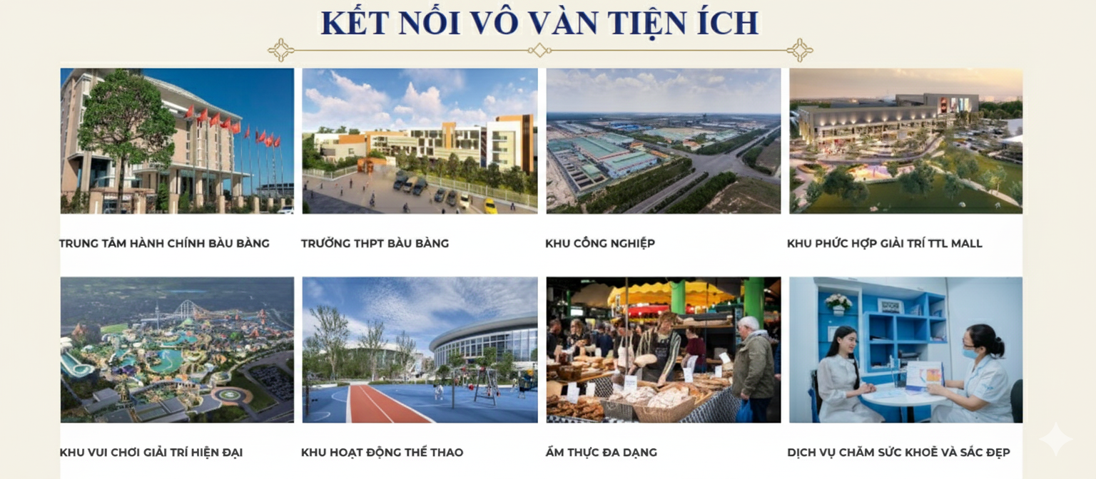 Kết nối các tiện ích liền kề