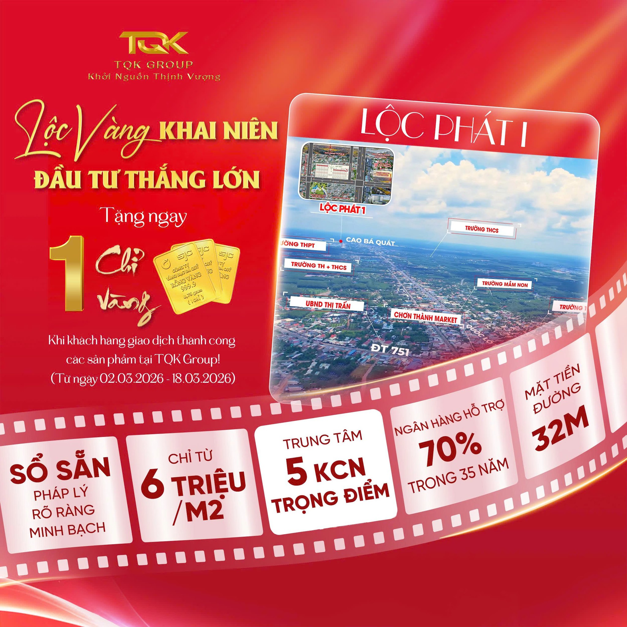 Vị trí Lộc Phát I – Trung tâm kết nối khu công nghiệp